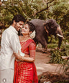 Red Jacquard Silk Saree | Bridal & Festive Wear