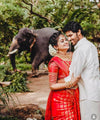 Red Jacquard Silk Saree | Bridal & Festive Wear