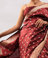 Red Jacquard Silk Saree | Traditional Wedding Wear