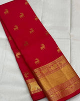 Red Kanjivaram Silk Saree | Bridal & Festive Wear