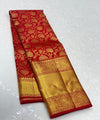 Red Kanjivaram Silk Saree | Bridal & Festive Wear