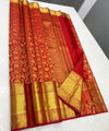 Red Kanjivaram Silk Saree | Bridal & Festive Wear