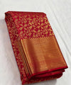 Red Kanjivaram Silk Saree | Ethnic Wear for Women