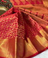 Red Kanjivaram Silk Saree | Ethnic Wear for Women