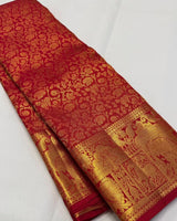 Red Kanjivaram Silk Saree | Festival & Ceremony Wear