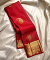 Red Kanjivaram Silk Saree | Festive & Party Wear