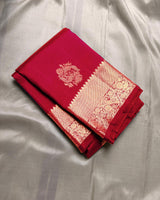 Red Kanjivaram Silk Saree | Festive & Party Wear