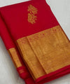 Red Kanjivaram Silk Saree | Festive & Party Wear