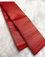 Red Kanjivaram Silk Saree | Festive & Party Wear