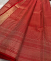 Red Kanjivaram Silk Saree | Festive & Party Wear