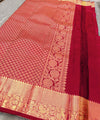 Red Kanjivaram Silk Saree | Festive & Party Wear
