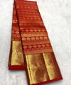 Red Kanjivaram Silk Saree | Traditional Wedding Wear