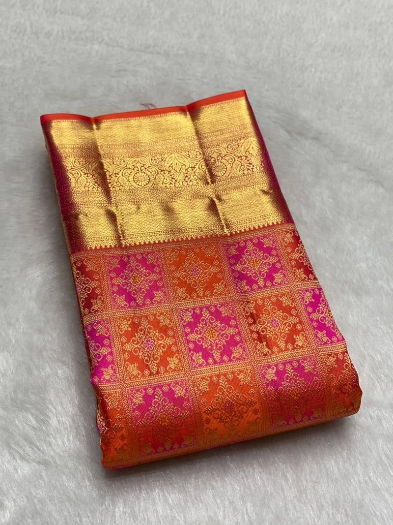 Red Kanjivaram Silk Saree | Traditional Wedding Wear