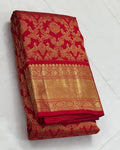 Red Kanjivaram Silk Saree | Traditional Wedding Wear