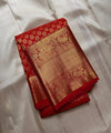 Red Kanjivaram Silk Saree | Traditional Wedding Wear