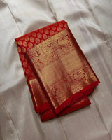 Red Kanjivaram Silk Saree | Traditional Wedding Wear