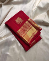 Red Kanjivaram Silk Saree | Traditional Wedding Wear