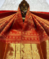 Red Kanjivaram Silk Saree | Traditional Wedding Wear