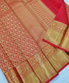 Red Kanjivaram Silk Saree | Traditional Wedding Wear