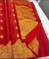 Red Kanjivaram Silk Saree | Traditional Wedding Wear