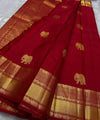 Red Kanjivaram Silk Saree | Traditional Wedding Wear