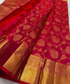 Red Kanjivaram Silk Saree | Traditional Wedding Wear