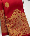 Red Kanjivaram Silk Saree | Traditional Wedding Wear