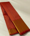 Red Kanjivaram Silk Saree | Traditional Zari Weave