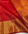 Red Kanjivaram Silk Saree | Traditional Zari Weave
