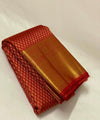 Red Kanjivaram Silk Saree | Traditional Zari Weave