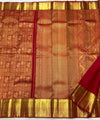 Red Kanjivaram Silk Saree | Traditional Zari Weave