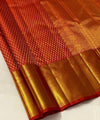 Red Kanjivaram Silk Saree | Traditional Zari Weave