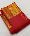 Red Kanjivaram Silk Saree | Traditional Zari Weave