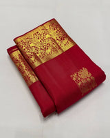 Red Kanjivaram Silk Saree | Wedding & Festive Wear