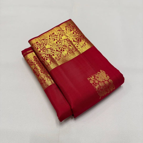 Red Kanjivaram Silk Saree | Wedding & Festive Wear
