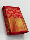 Red Kanjivaram Silk Saree | Wedding & Festive Wear