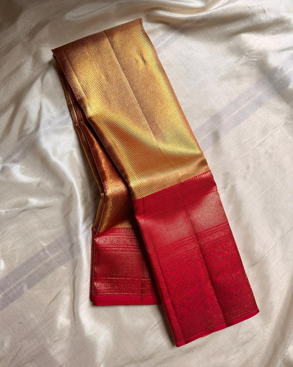 Red Kanjivaram Silk Saree | Wedding & Festive Wear