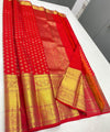 Red Kanjivaram Silk Saree | Wedding & Festive Wear