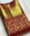 Red Kanjivaram Silk Saree | Wedding & Reception Wear
