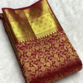 Red Kanjivaram Silk Saree | Wedding & Reception Wear