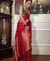 Red Paithani Silk Saree | Festive & Party Wear