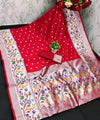 Red Paithani Silk Saree | Traditional Wedding Wear