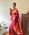 Red Paithani Silk Saree | Wedding & Festive Wear