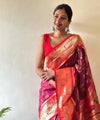 Red Paithani Silk Saree | Wedding & Festive Wear