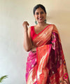 Red Paithani Silk Saree | Wedding & Festive Wear