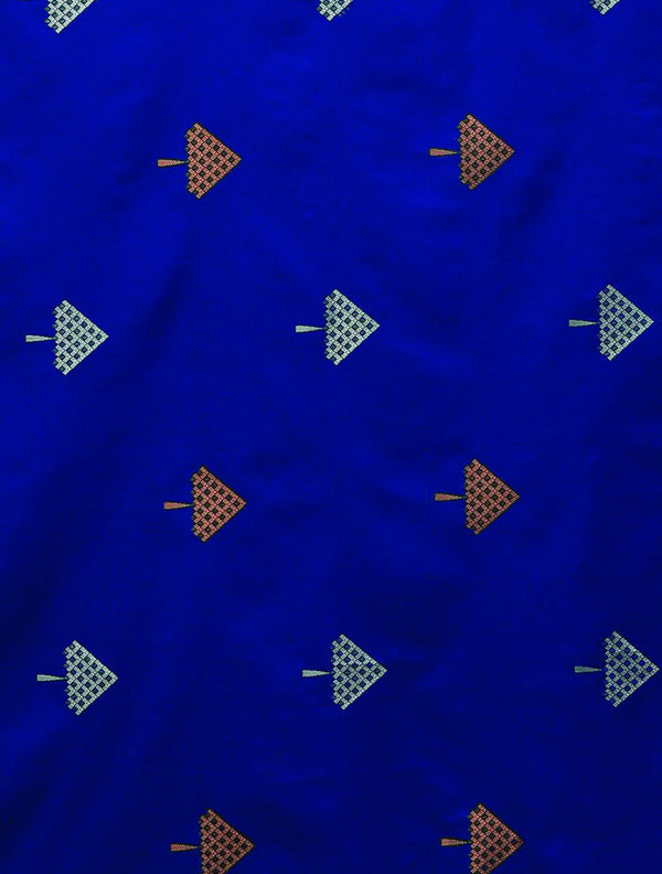 Royal Blue Banarasi Silk Saree | Bridal & Festive Wear
