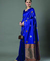 Royal Blue Banarasi Silk Saree | Bridal & Festive Wear