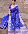 Royal Blue Banarasi Silk Saree | Ethnic Wear for Women