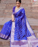 Royal Blue Banarasi Silk Saree | Ethnic Wear for Women