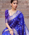 Royal Blue Banarasi Silk Saree | Ethnic Wear for Women